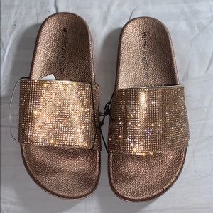 SPARKLY SLIDES - ROSE GOLD
